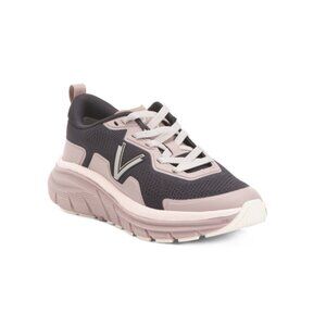 VIONIC Black/blush Max Knit Walking Sneakers